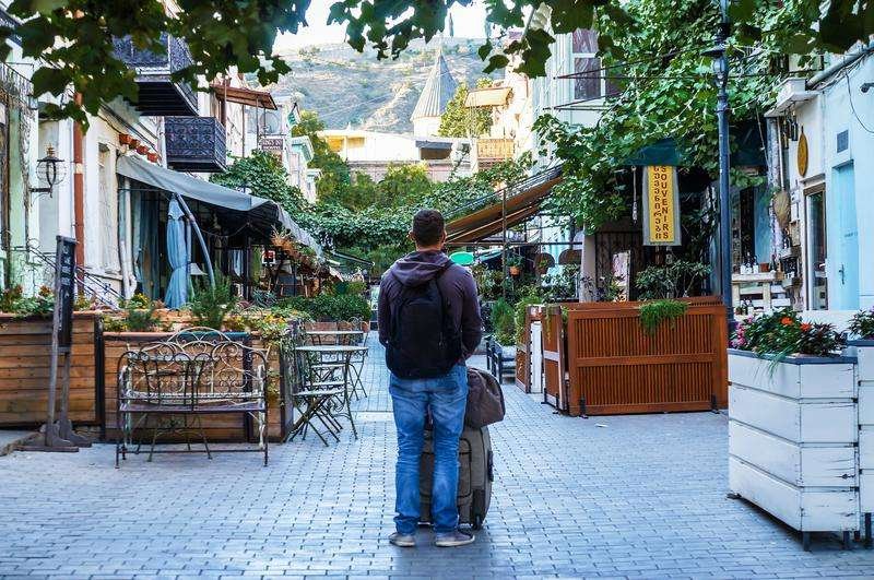 The beautiful and old city of Tbilisi early in the morning