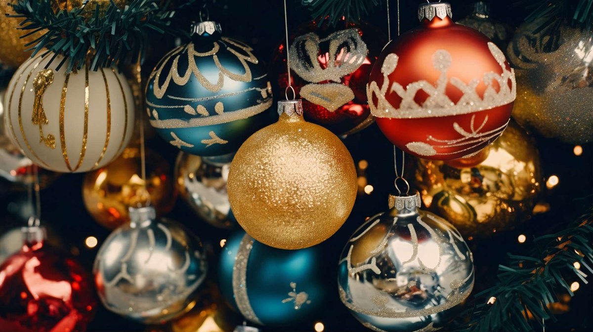 beautiful Christmas tree decorations