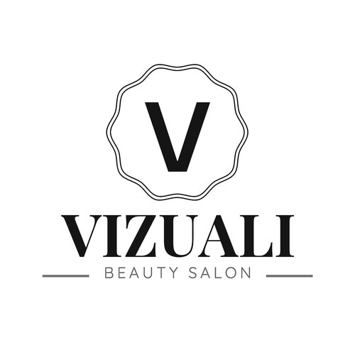 Логотип салона красоты Vizuali в Кутаиси