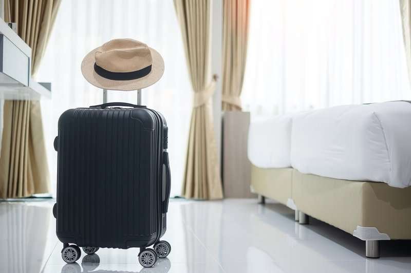 Suitcase in the room