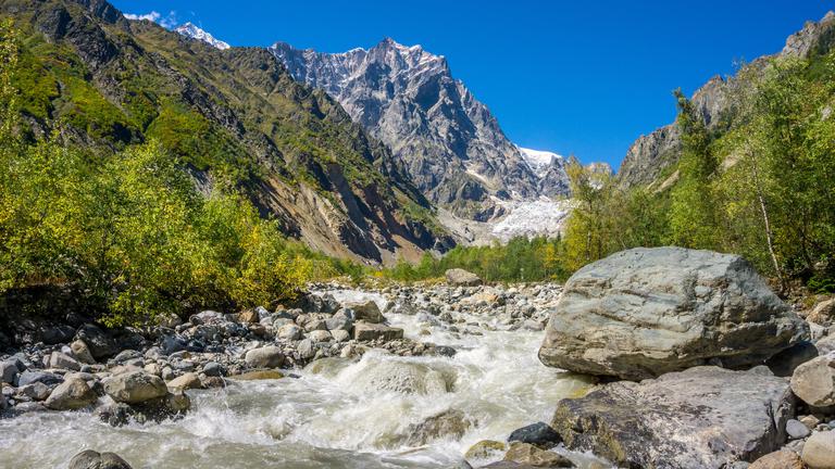Glaciers of Svaneti. Follow the route of the Caucasus Mountains!