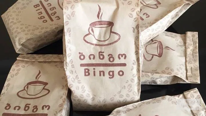 Пакеты с кофе в магазине Coffee bingo