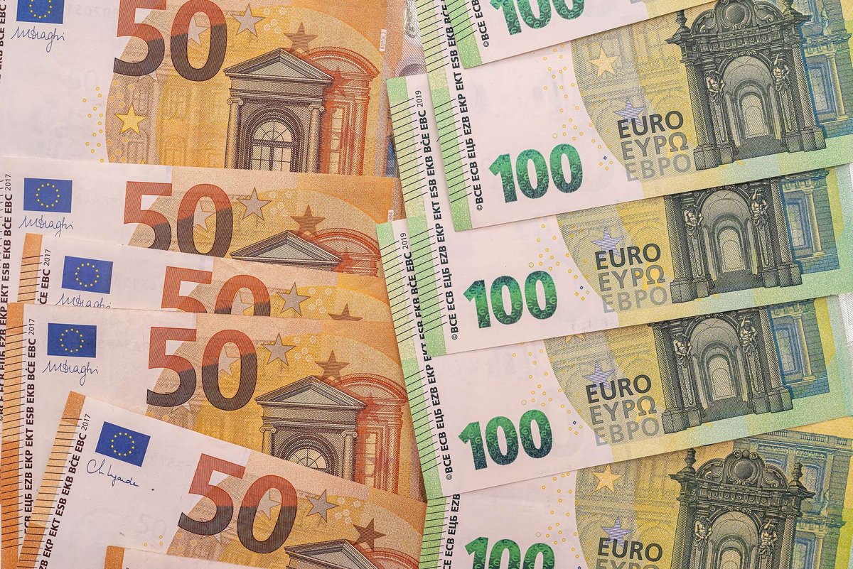 colorful-different-denominations-euro-banknotes