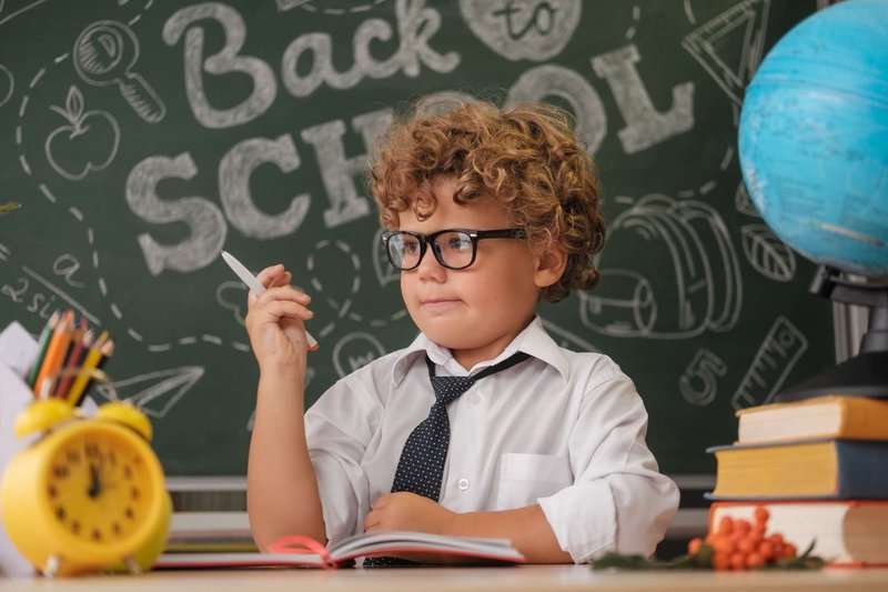 A boy is a student at a private school in Batumi