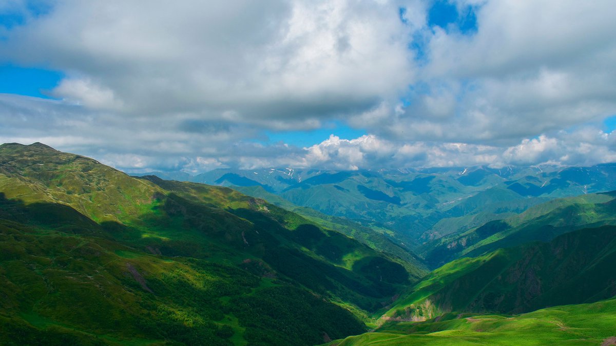 Грузинский горный пейзаж