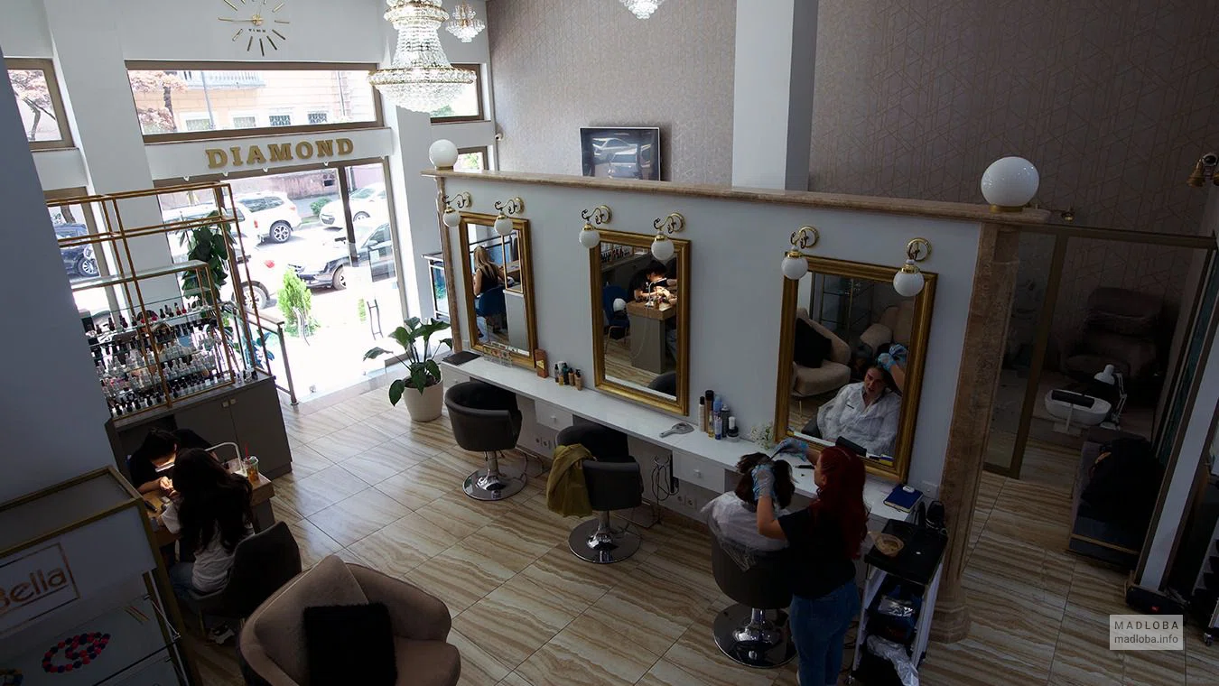 Diamond beauty salon interior