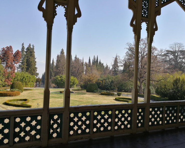 Вид с балкона дома Чавчавадзе в Цинандали