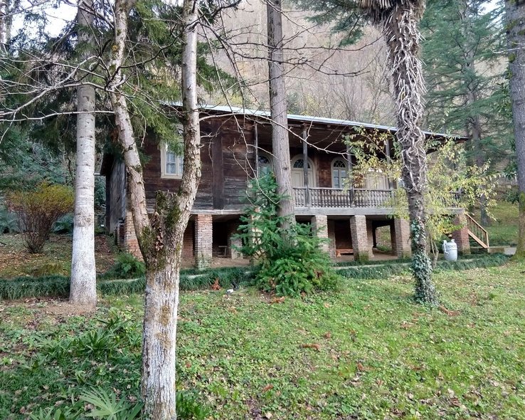 Вид на дом Владимира Маяковского в Грузии