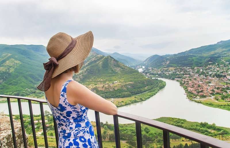 View of Mtskheta from the Jvari Temple