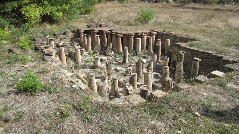 Раскопки древнего города в селе Дзалиса