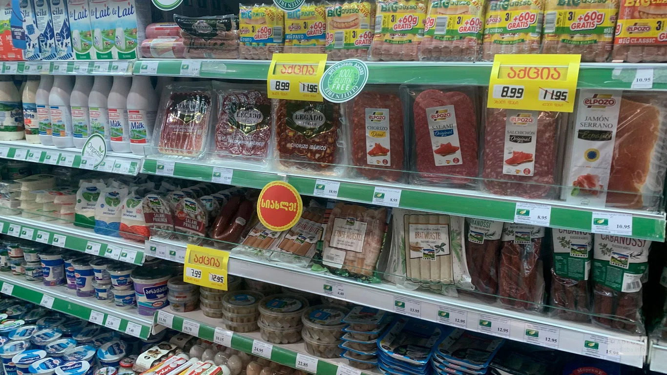 Цены на продукты в Европродукте Тбилиси
