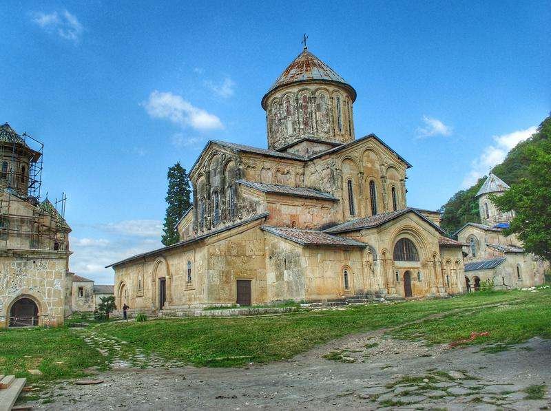 The exterior of the Gelati Monastery in Kutaisi