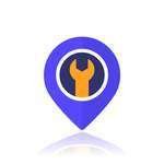Geotag - an icon for a phone repair service