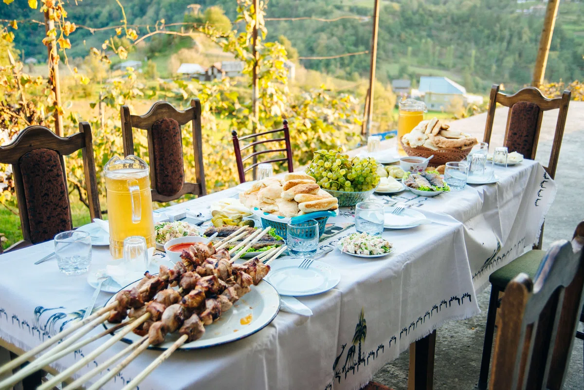 Грузинское застолье