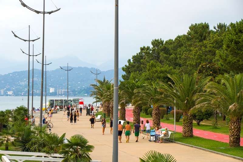 Embankment and boulevard in Batumi
