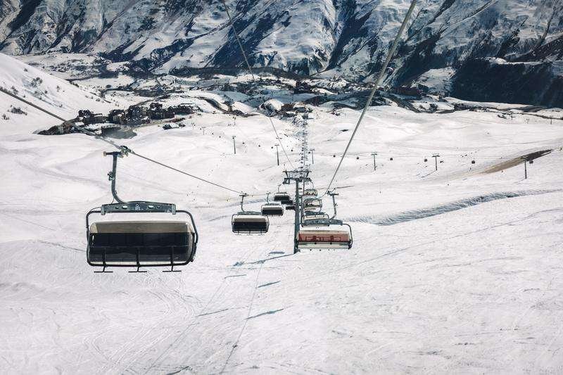 View from the cable car to the Goderdzi ski resort