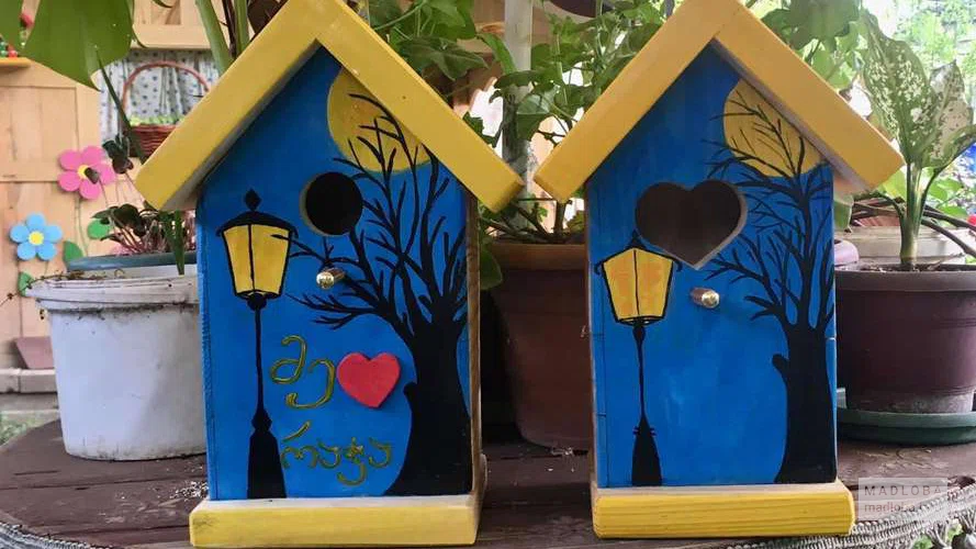 handmade birdhouses