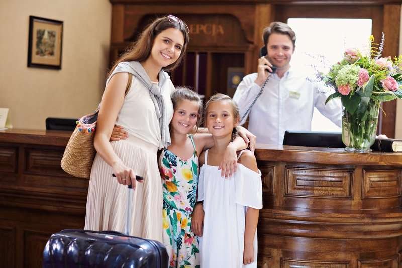 Check-in at the hotel