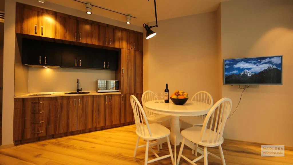 The interior of the kitchen at the Holiday Check Inn Batumi