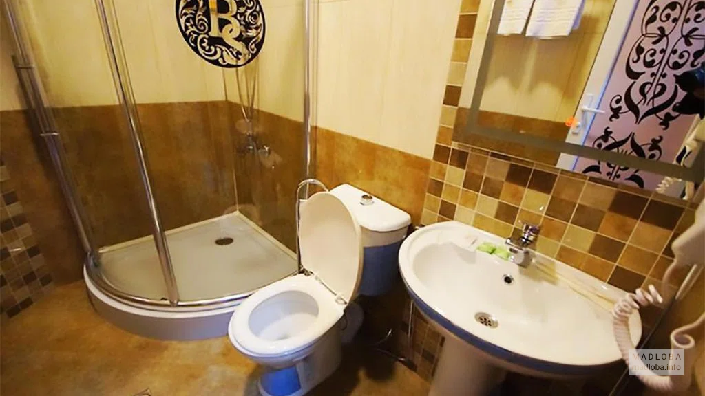 Bathroom at the Black Sea Star Batumi Hotel