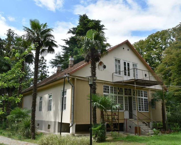 Вид на дом Нико Николадзе в Диди Джихаиши