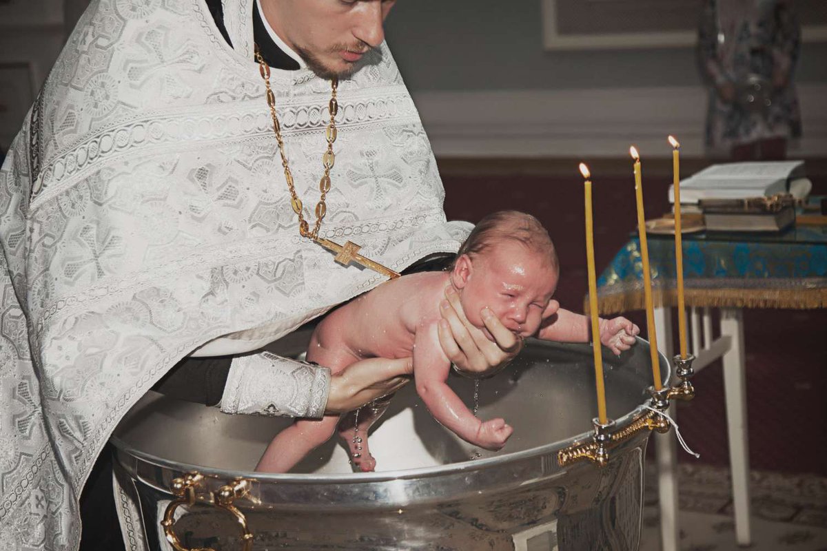 Крещение детей в Грузии