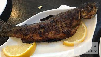 Жареная рыба в кафе Золотой ключик