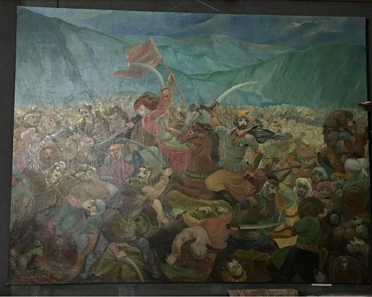 Битва на картине в музее Хашури
