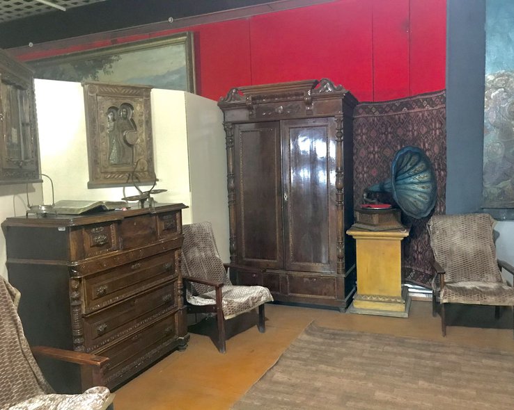 Экспозиция краеведческого музея в Грузии