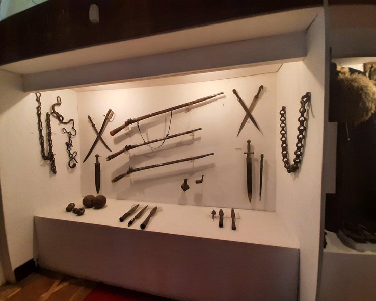 Военное оружие в историческом отделе музея Боржоми