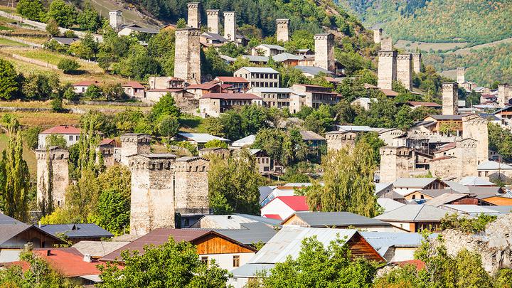 Svaneti: mountains, towers, glaciers