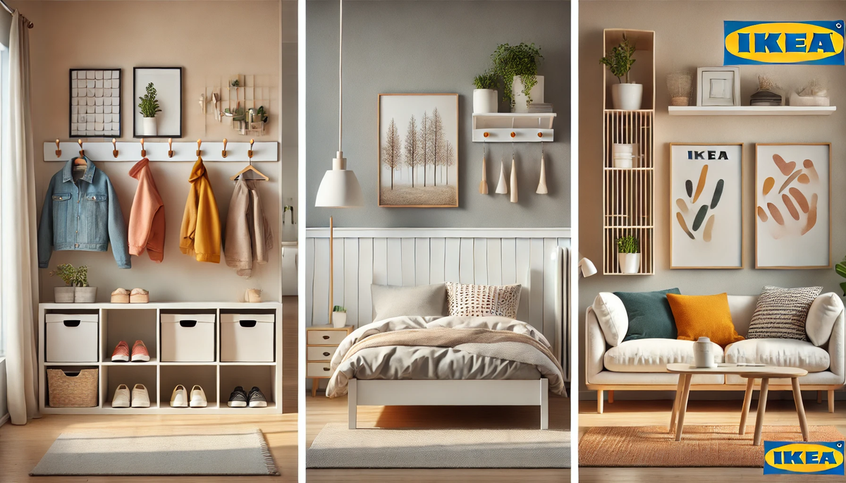 minimalist interiors in IKEA style