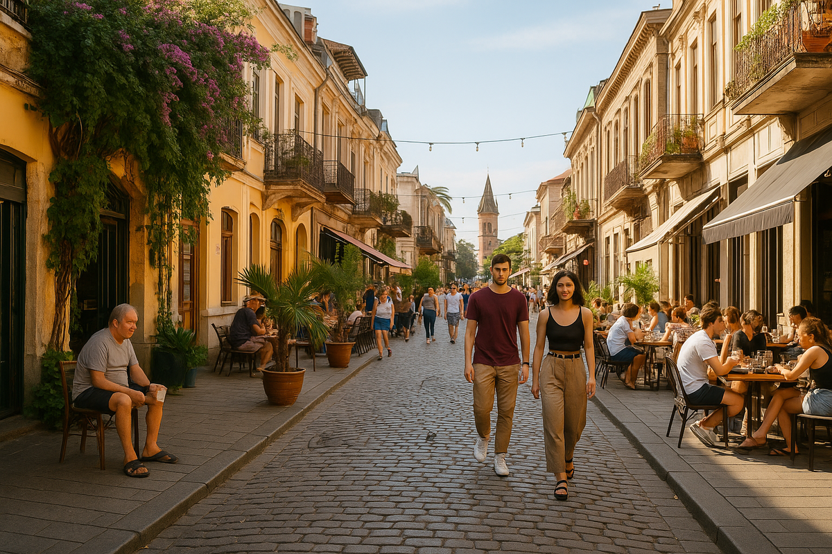 молодая пара гуляет по старому Батуми.png