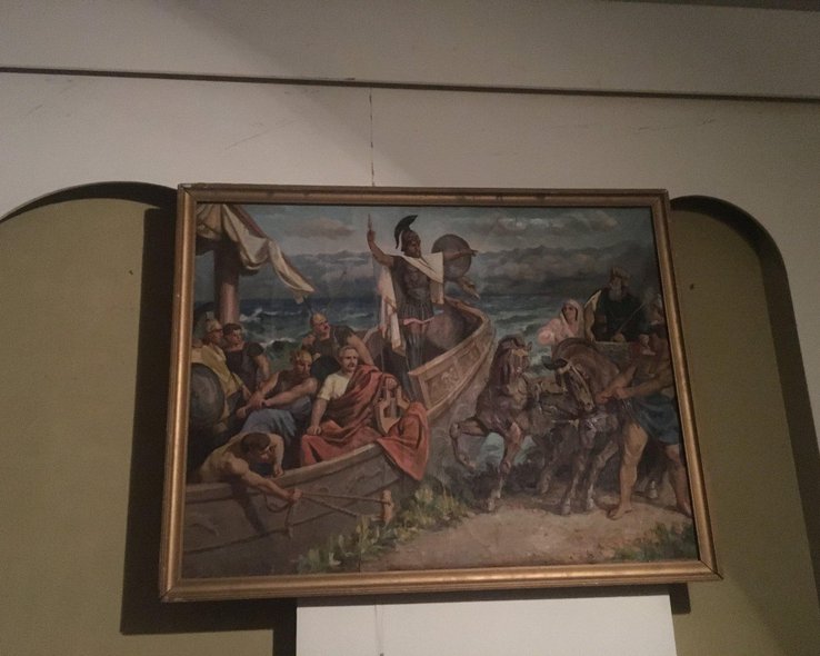 Картина в музее колхидской культуры в Поти