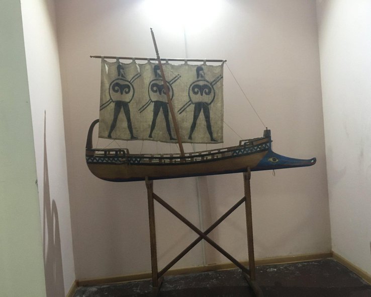 Макет судна в музей колхидской культуры