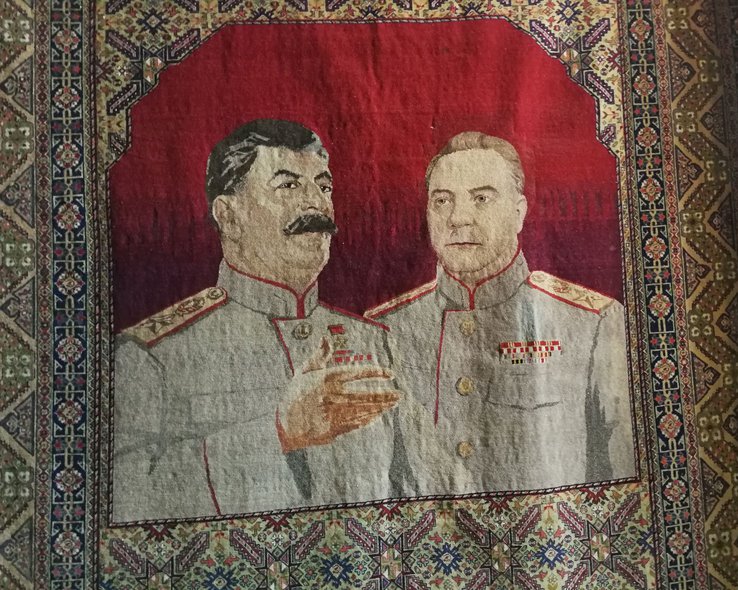 Изображение Иосифа Сталина в музее Гори