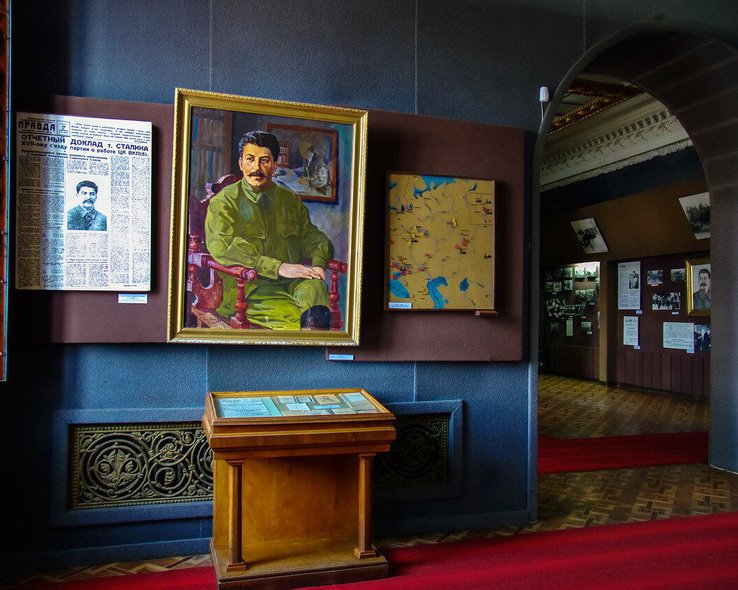Зал музея в Гори, посвященный правлению Сталина