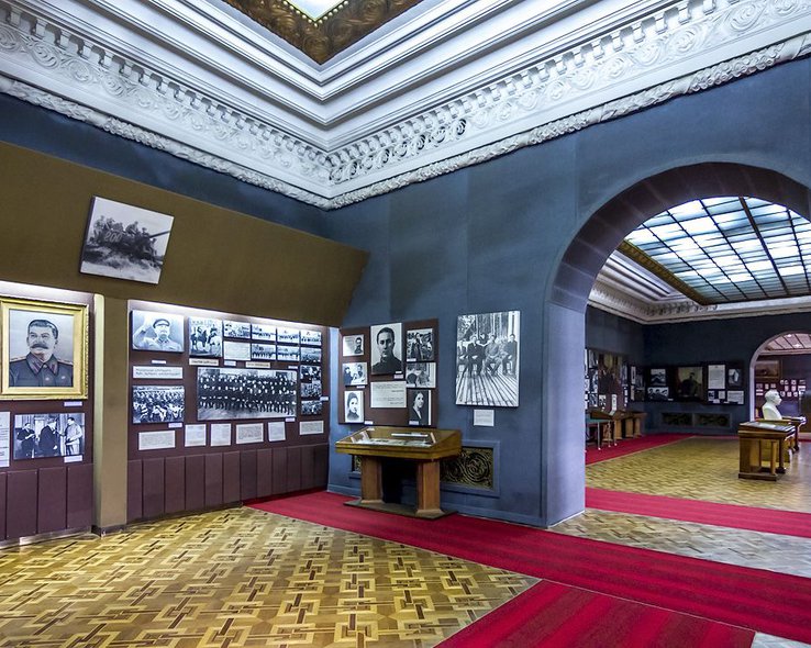 Зал, посвященный ВОВ в музее Сталинизма в Грузии