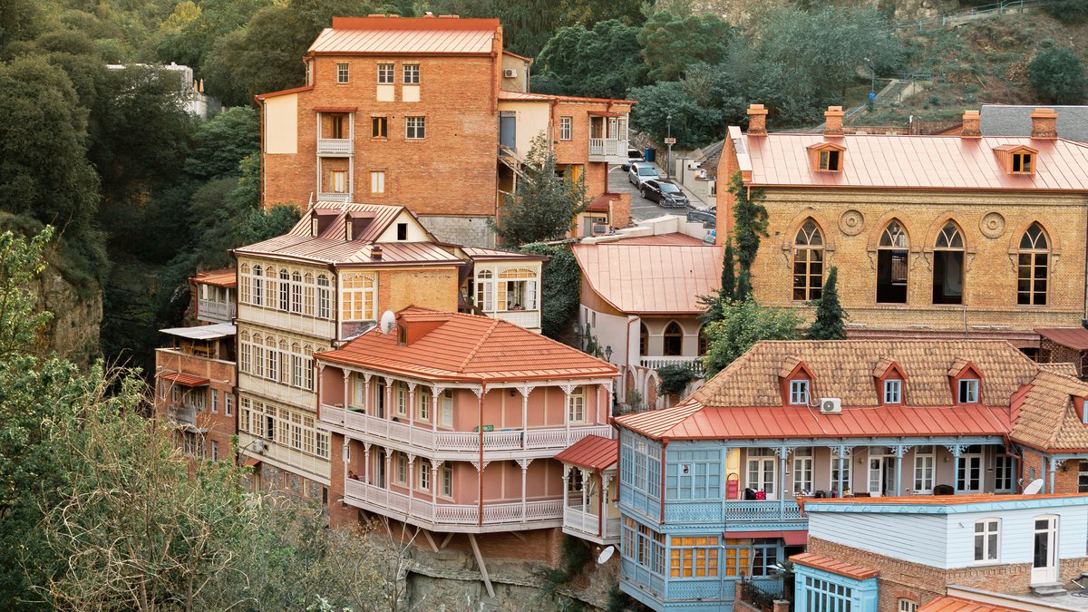 Старый район Абанотубани в Тбилиси