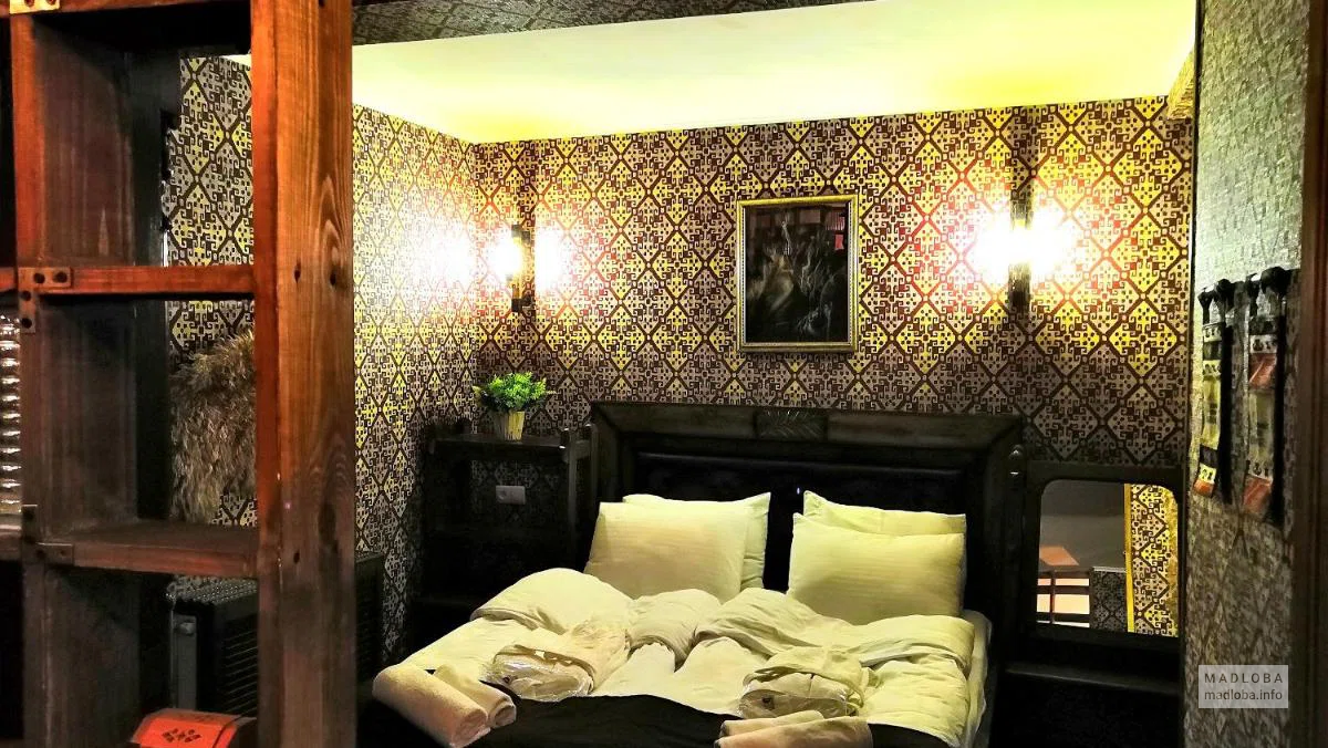 Кровать в номере отеля Фортепиано Боррачо