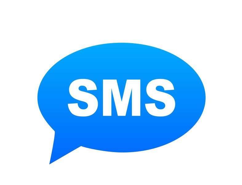 SMS message.