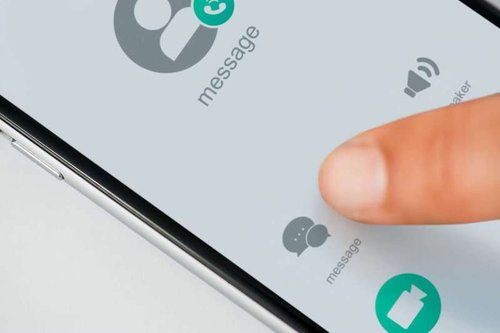 message on a mobile phone messenger