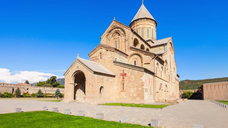 Svetitskhoveli or the Cathedral in the name of the 12 Apostles. Visit the place of the baptism of the Kings of Georgia