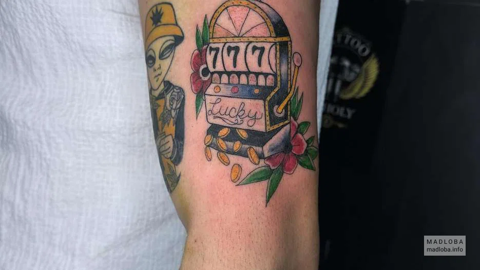 TATTOO UNHOLY тату на локте 777