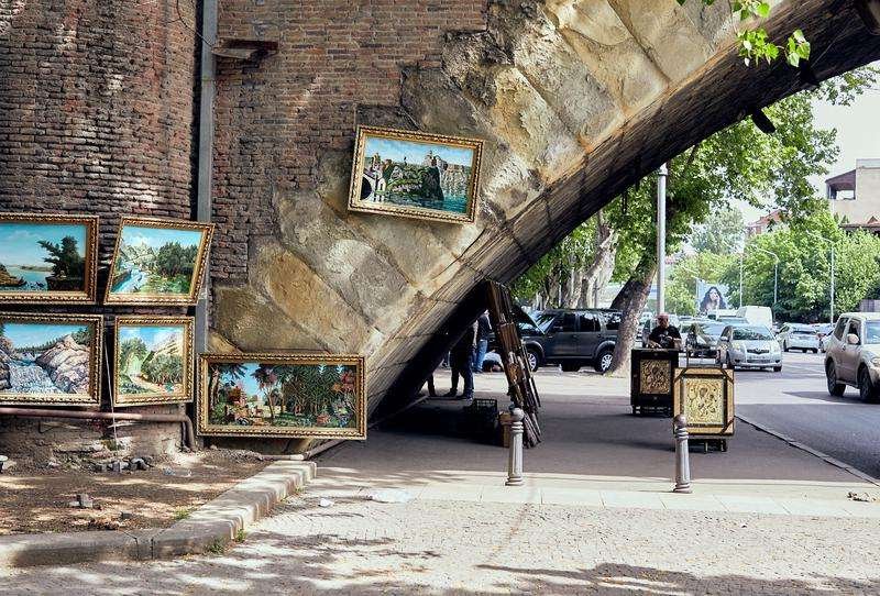 Dry Bridge in Tbilisi