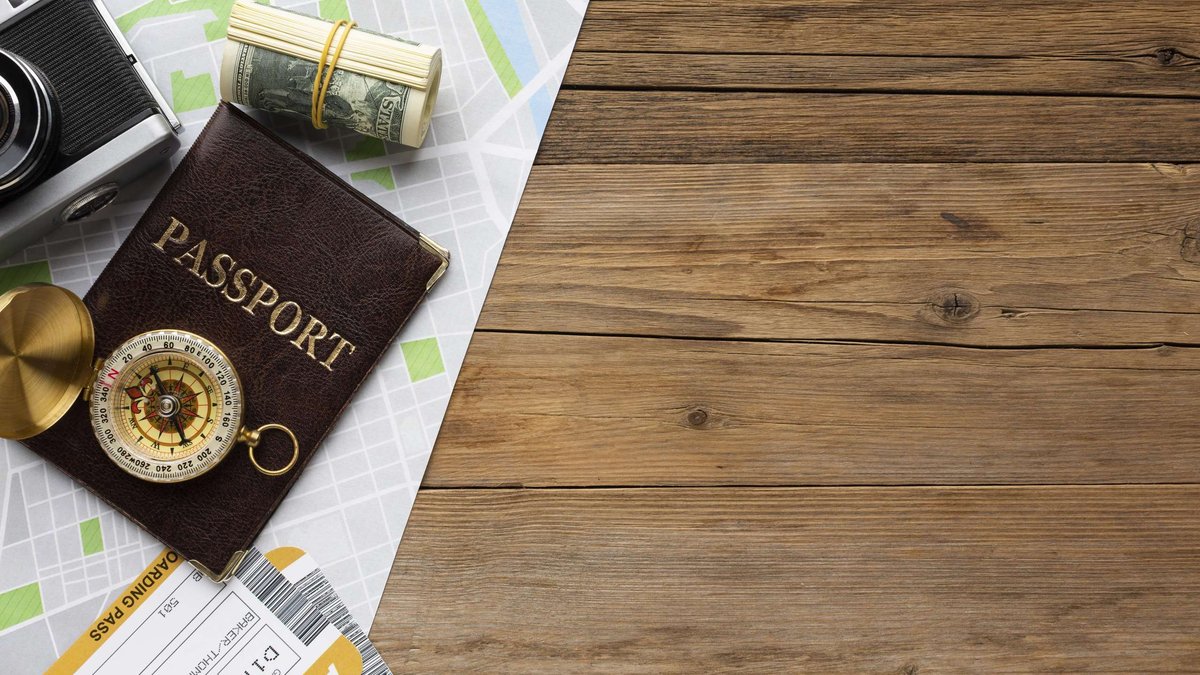 top-view-passport-cash-and-map