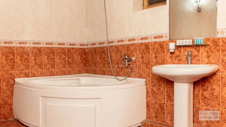 Ванная комната в отеле Валерия