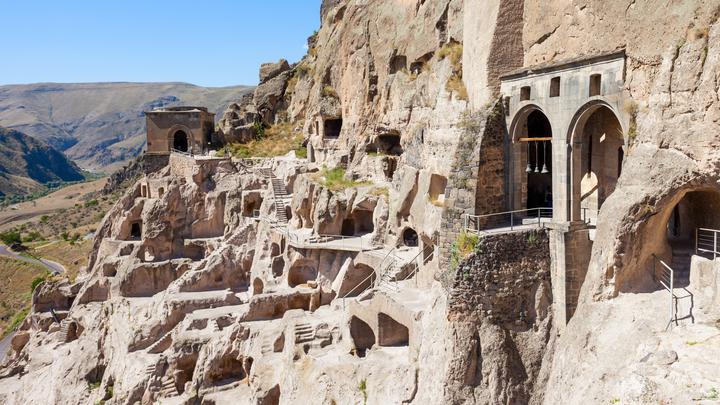 The cave city of Vardzia and the active monastery