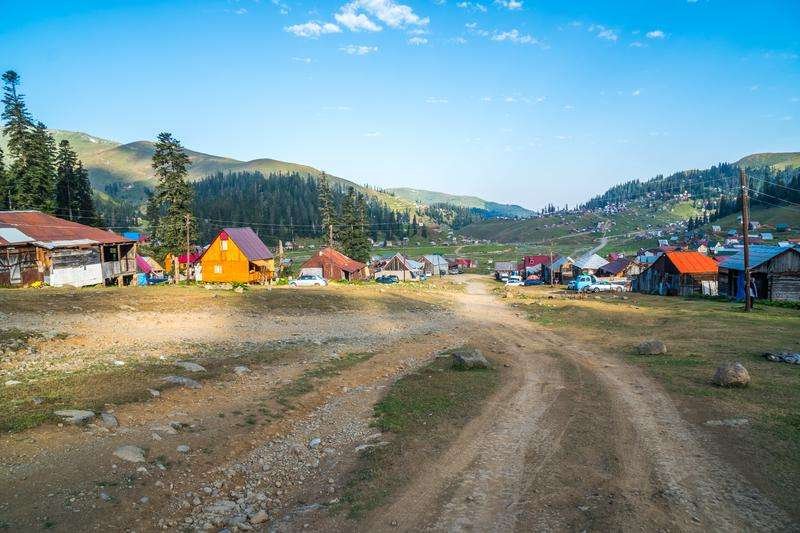 View of the village of Bakhmaro