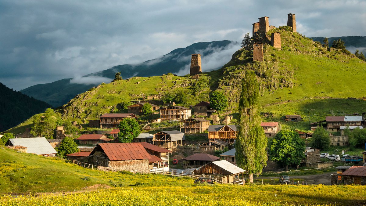 Грузинская деревня в горах